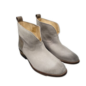 IVYLEE COPENHAGEN Gray Suede Split Front Boots Womens Size EU 38 / US 7.5
